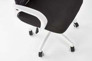 Aljzatos irodai szék, fekete/fehér