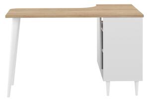 Íróasztal tölgyfa dekoros asztallappal 76x120 cm Nook – TemaHome