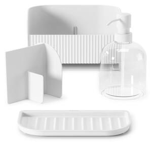 Fehér újrahasznosított műanyag mosogatóeszköz tartó Sling – Umbra