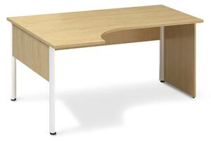 ProOffice A ergonomikus asztal 180 x 120 cm, bal, vadkörte