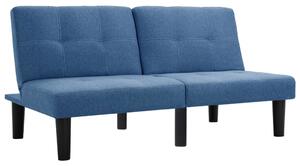 VidaXL kétszemélyes kék szövet kanapé