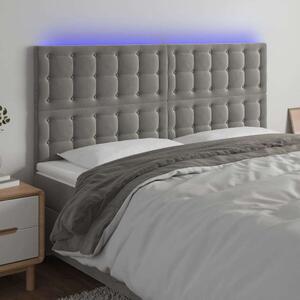 Bársony Ágyfejtámla LED-del - 200cm