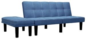 VidaXL kétszemélyes kék szövet kanapé