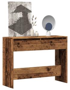 Szürke sonoma szerelt fa tálalóasztal 100x35x76,5 cm