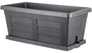 Bama Legno kerti nagy térfogatú virágláda antracit, 60 x 30 x 25 cm, 60 cm