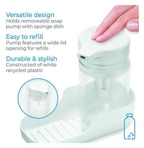 Fehér újrahasznosított műanyag mosogatóeszköz tartó Eco System – iDesign