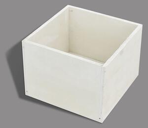 Dekoláda fehér kocka 16x16cm, mag:12cm