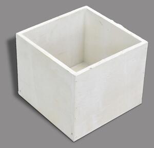 Dekoláda fehér kocka 13x13cm, mag:11cm
