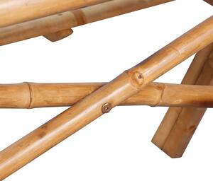 VidaXL bambusz piknikasztal 115 x 115 x 81 cm