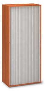 Magas lamellákkal ellátott szekrény ProOffice 80 x 45 x 178 cm, cseresznye