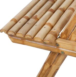 VidaXL bambusz piknikasztal 115 x 115 x 81 cm
