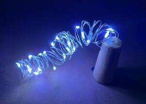 LED fényfüzér dugóval 20LED/2m - hideg fény