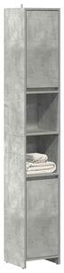 Betonszürke forgácslap fürdőszobaszekrény 30 x 30 x 183,5 cm