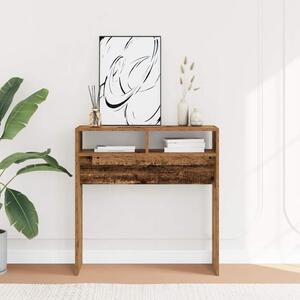 Szürke sonoma szerelt fa tálalóasztal 78 x 30 x 80 cm