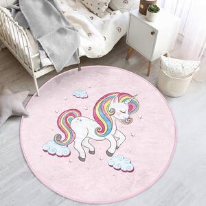 Rózsaszín gyerek szőnyeg ø 80 cm Comfort – Mila Home