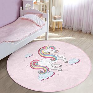 Rózsaszín gyerek szőnyeg ø 100 cm Comfort – Mila Home