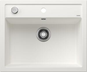 BLANCO DALAGO 6 Silgranit egymedencés gránit mosogató automata dugóemelő, szifonnal, fehér, beépíthető