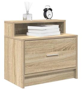 Éjjeliszekrények fiókkal 2 db sonoma tölgy 51 x 31 x 47 cm