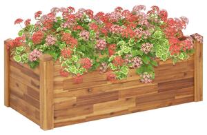 VidaXL tömör akácfa kerti magaságyás 110 x 60 x 44 cm