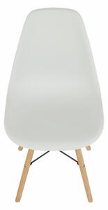 KONDELA Modern szék, bükk+ fehér, CINKLA 3 NEW