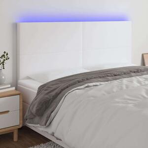 VidaXL LED-es Fejtámla - Fehér Műbőr - 160cm