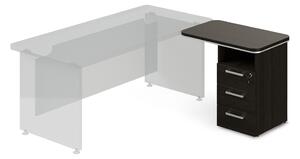 Dokkoló konténer TopOffice 90 x 55 cm, jobb, wenge