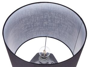 Fekete és ezüst kerámia asztali lámpa 71 cm SELJA