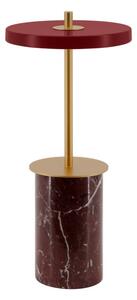 Piros márvány LED dimmelhető asztali lámpa fém búrával (magasság 25,5 cm) Asteria Move Mini – UMAGE
