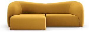 Mustársárga bársony kanapé 237 cm Santi – Interieurs 86