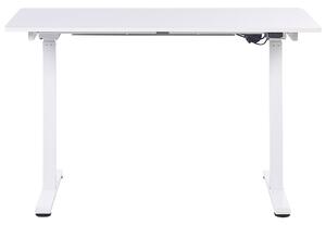 Fehér színű elektromosan állítható asztal 120 x 60 cm GRIFTON