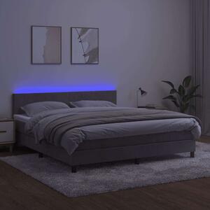 HomeSweetHome LED-es Bársony Ágy - 160x200 cm