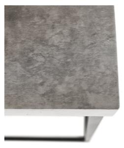 KONDELA Kisasztal, fekete/beton, TENDER