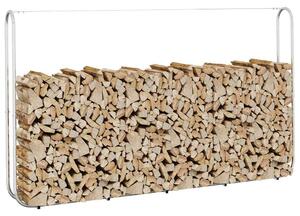 Horganyzott acél tűzifatároló 250x25x150 cm