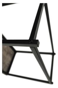 Tárolóasztal, beton / fekete, TENDER