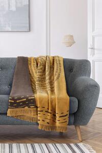 Zaria Infinity luxus pléd sárga 150x200 cm