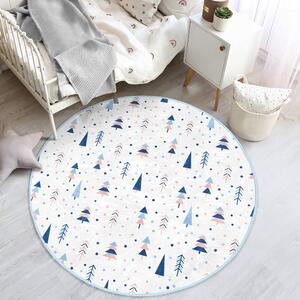 Fehér gyerek szőnyeg ø 80 cm Comfort – Mila Home