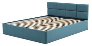MONOS kárpitozott ágy matrac nélkül mérete 180x200 cm Türkiz