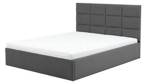 TORES kárpitozott ágy matraccal, mérete 140x200 cm Türkiz