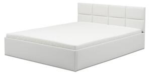 Kárpitozott ágy MONOS II matraccal 140x200 cm - Eco-bőr Fehér Eko-bőr