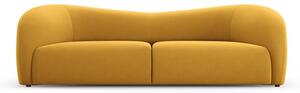 Mustársárga bársony kanapé 237 cm Santi – Interieurs 86