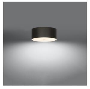 Fekete mennyezeti lámpa textil búrával ø 30 cm Herra – Nice Lamps