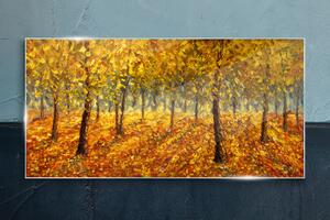Üvegkép Festés erdei őszi természet