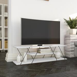 Canaz fehér-fekete tv állvány 120 x 33 x 30 cm