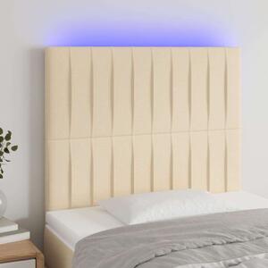 VidaXL LED-es Fejtámla - Krémszínű - 100x128cm