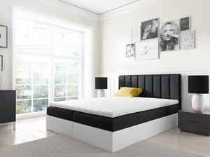 Franciaágy 200cm Fista (fehér + fekete)