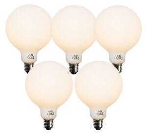 5 darabos E27 dimmelhető LED izzókészlet Opál G125 5W 450 lm 2700K