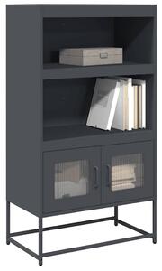Highboard antracit 68x39x123 cm Acél