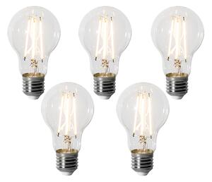 5 darabos E27 dimmelhető LED izzókészlet A60 6W 700 lm 2200K