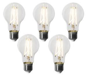 5 darabos E27 dimmelhető LED izzókészlet A60 6W 500 lm 3000K