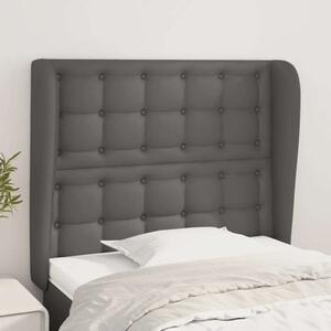 VidaXL Szürke Ágyfejtámla Szárnyakkal - 93x23x118/128cm
